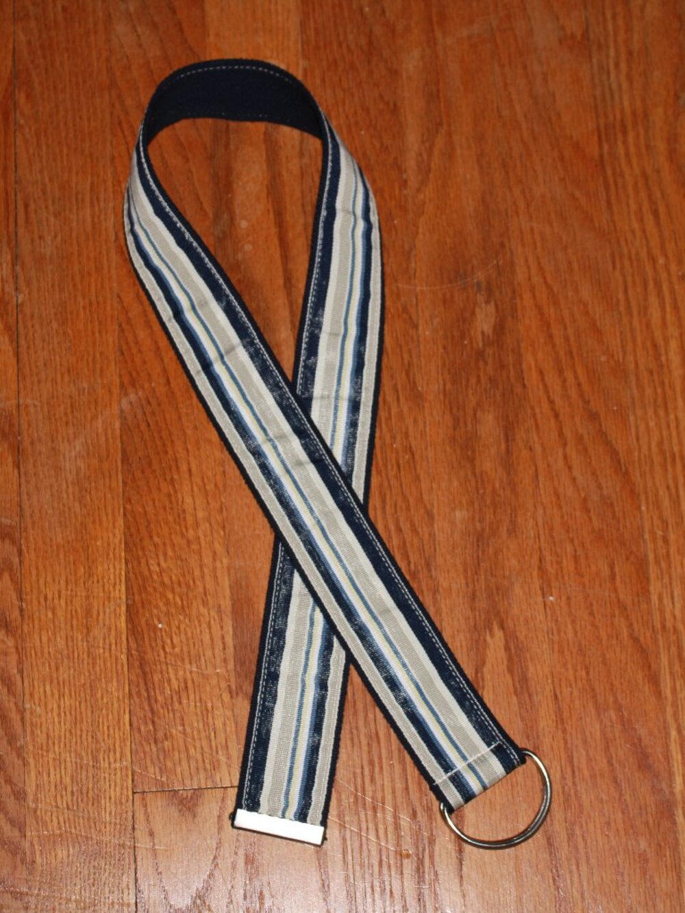 Unknown Brand Striped Fabric Belt
